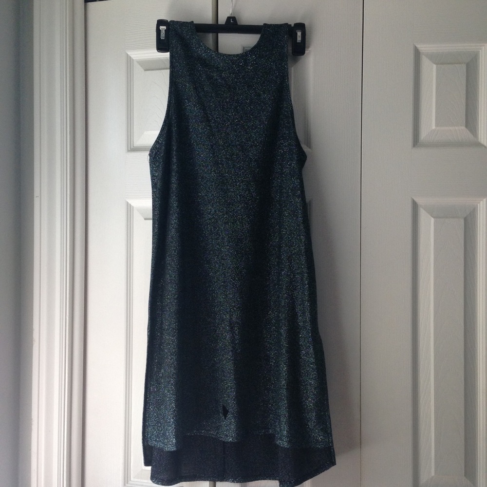 olivia sky green sparkle dress